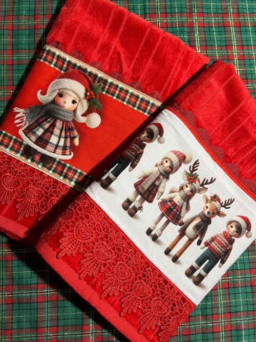 Toalhas de Rosto Natal