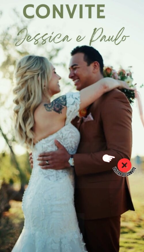 Convite Digital Interativo de Casamento com video