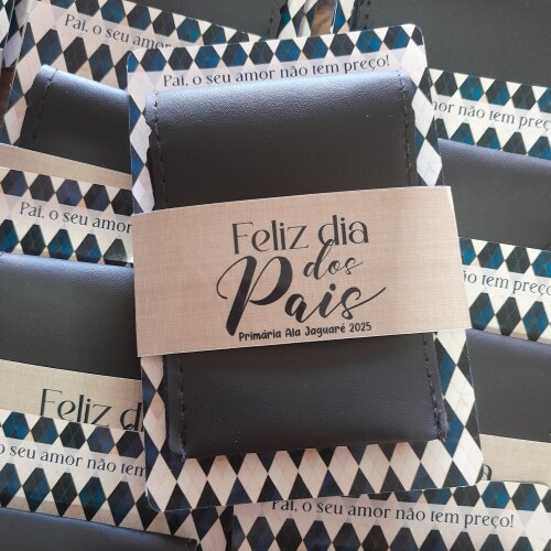Porta cartão com card personalizado Dia dos Pais