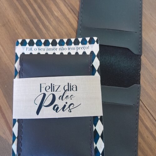 Porta cartão com card personalizado Dia dos Pais