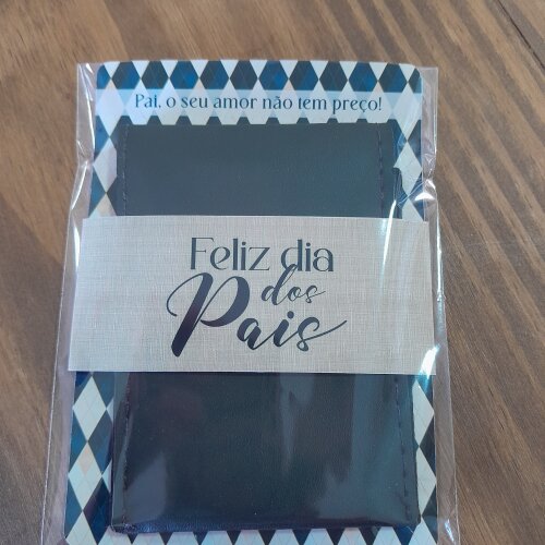 Porta cartão com card personalizado Dia dos Pais