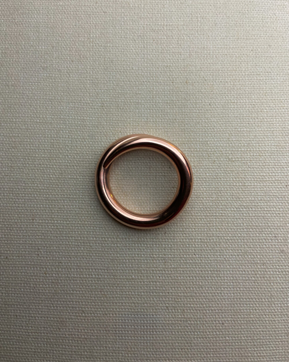 Anel de cobre Espiral. Ajustável com Acabamento Polido