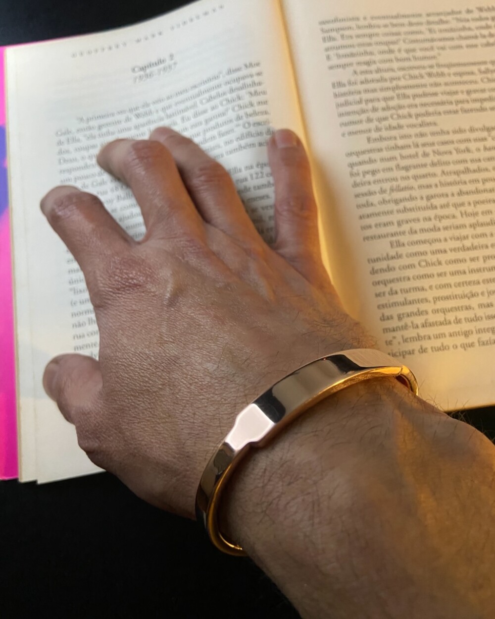 Pulseira em Cobre Cuff Ajustável Sob Medida