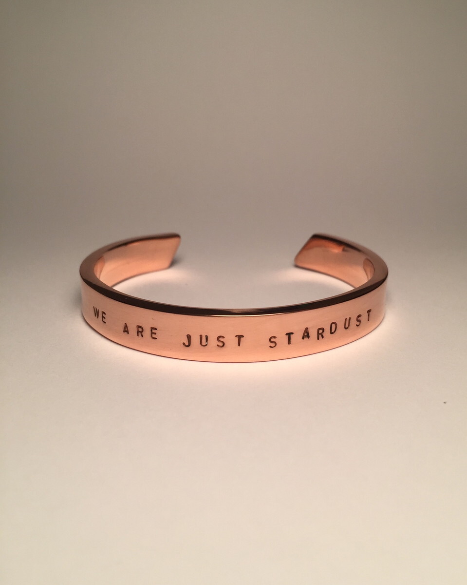 Pulseira de Cobre Gravada Personalizável em Cobre Maciço