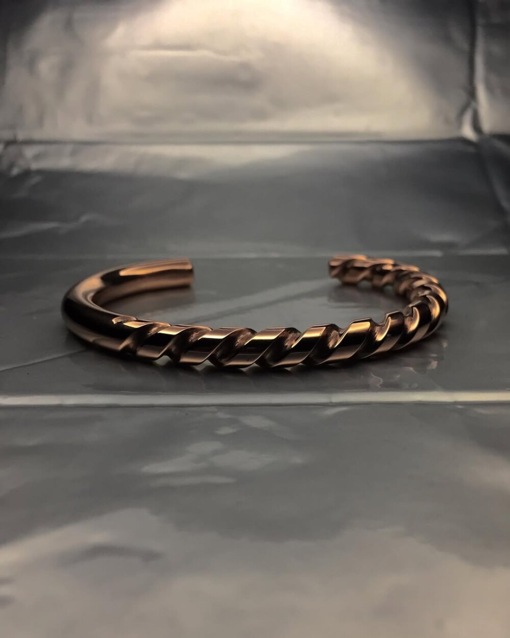 Pulseira Broca de Cobre Maciço - Ajustável e Elegante