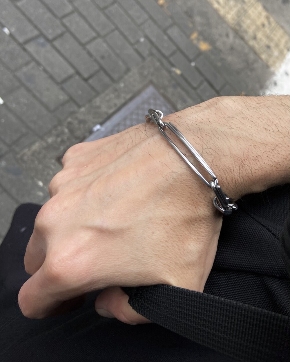 Pulseira Elo Frontal em Aço 316L - Durável e Ajustável