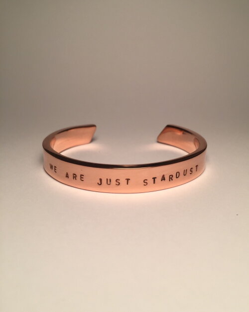 Pulseira de Cobre Gravada Personalizável em Cobre Maciço