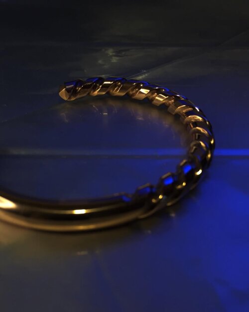 Pulseira Broca de Cobre Maciço - Ajustável e Elegante