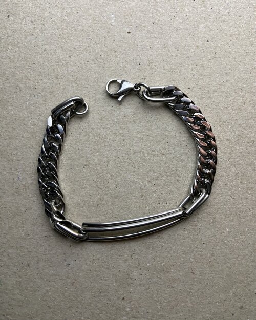 Pulseira Elo Frontal em Aço 316L - Durável e Ajustável
