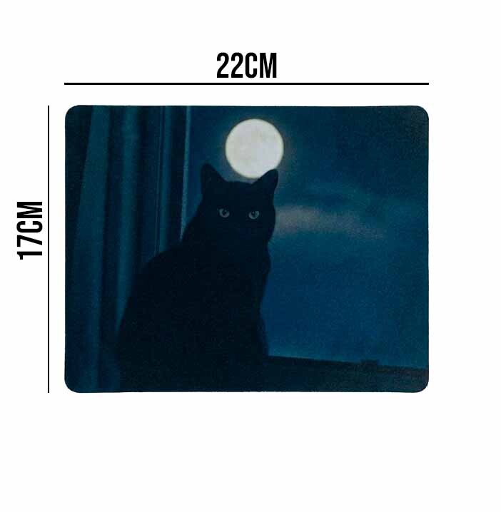 Mousepad COM SUA ARTE 22x17cm Antiderrapante 3mm Premium