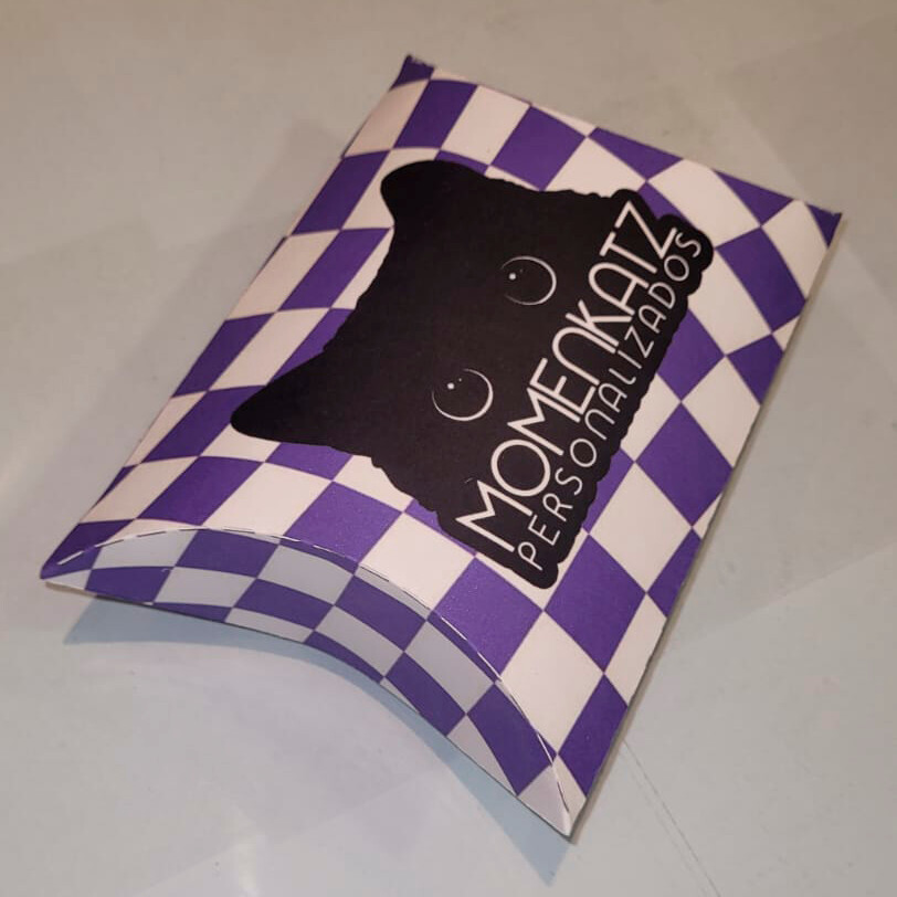 Kit 20 Caixas Almofadas Personalizadas Com Sua Arte / Logo 11x9cm