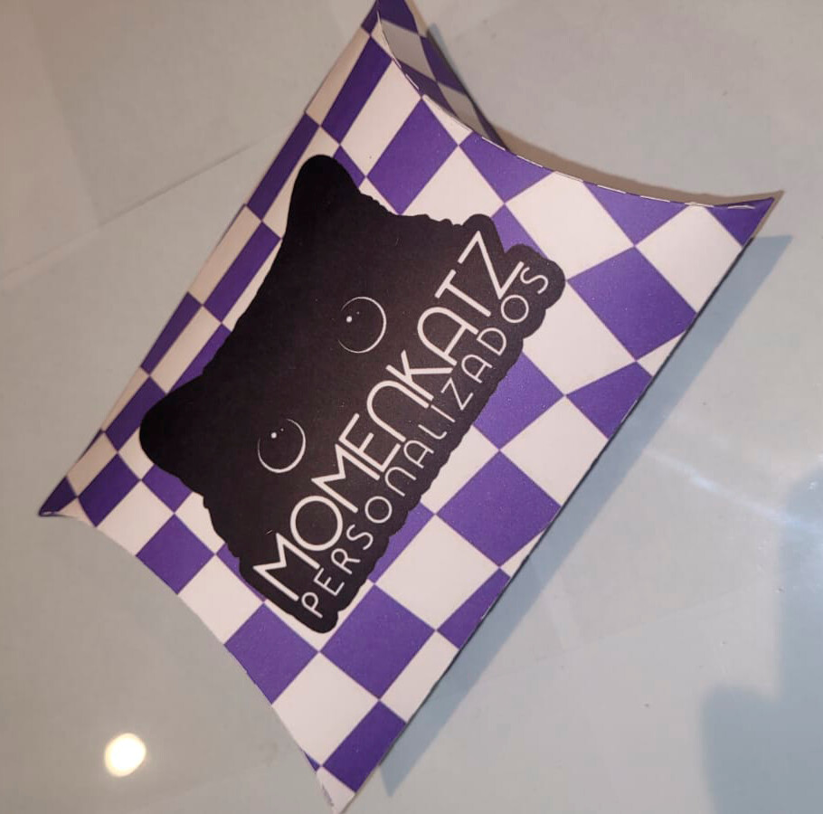 Kit 20 Caixas Almofadas Personalizadas Com Sua Arte / Logo 11x9cm