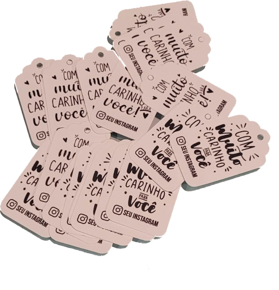 🏷️ Kit Tags de Agradecimento Personalizadas com Seu Instagra