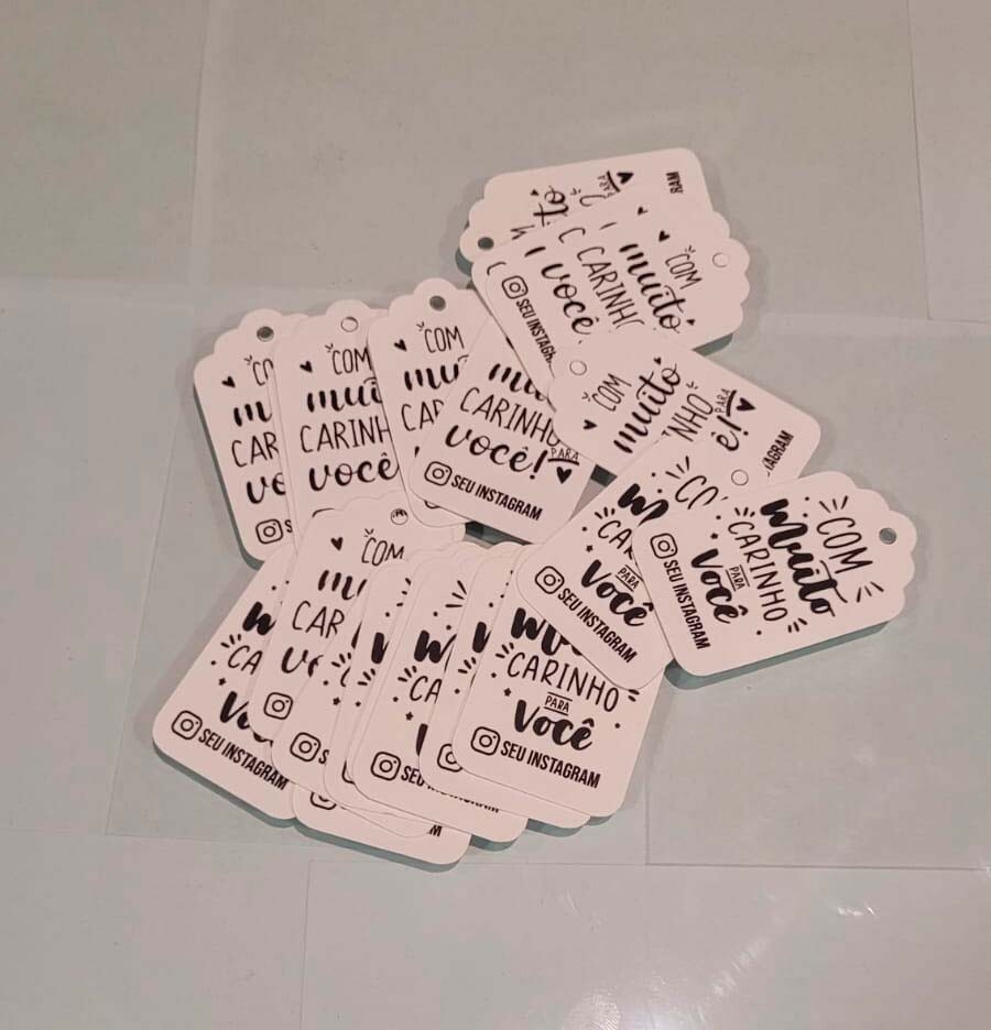 🏷️ Kit Tags de Agradecimento Personalizadas com Seu Instagra