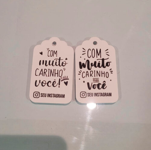 🏷️ Kit Tags de Agradecimento Personalizadas com Seu Instagra