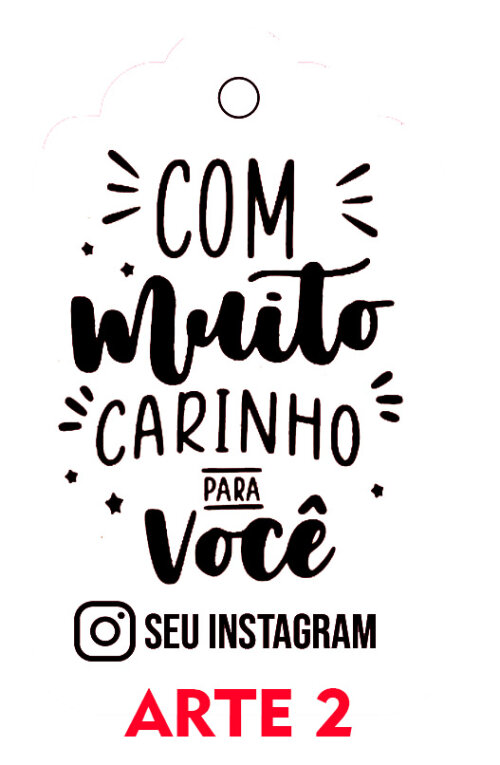 🏷️ Kit Tags de Agradecimento Personalizadas com Seu Instagra