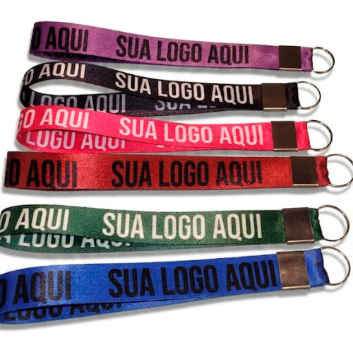Chaveiro Cordão Personalizado 20cm | Poliester Sublimado Premium