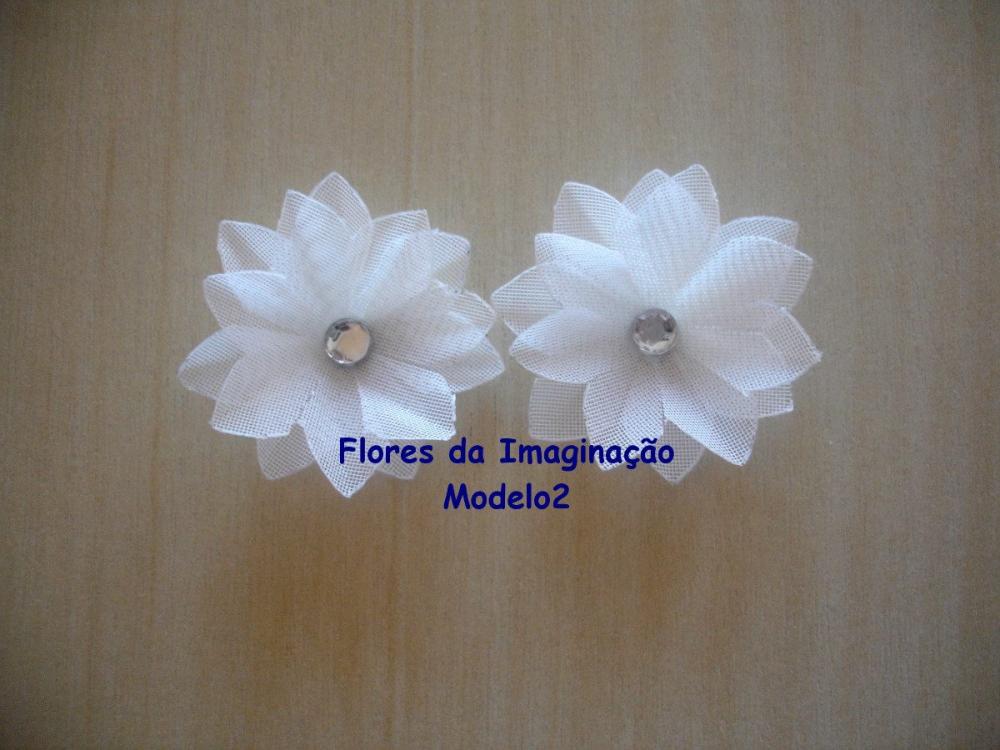 Mini Flores de Tecido Modelo2 - flor nenúfar