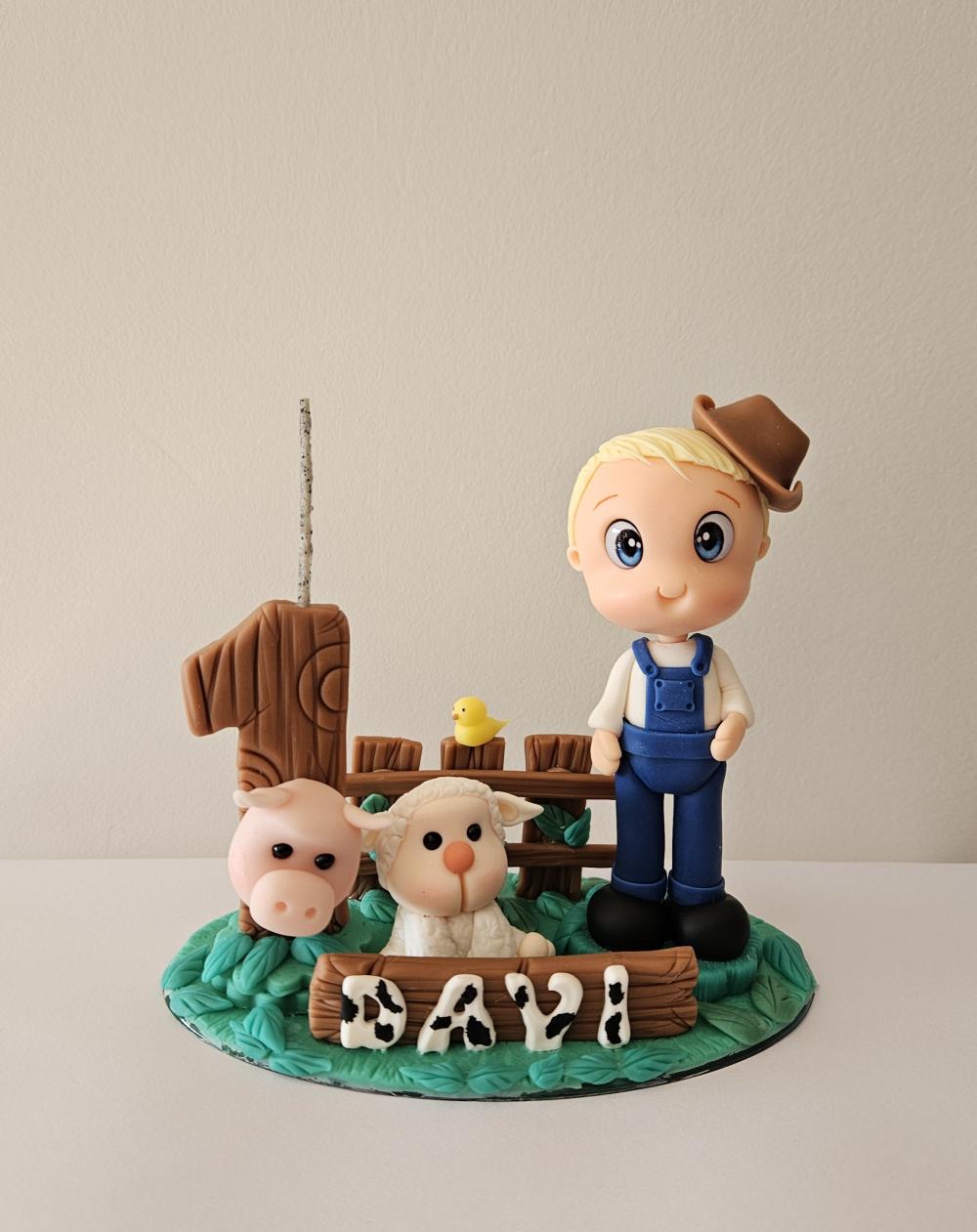 Topo de bolo biscuit personalizado