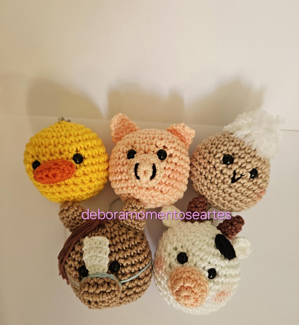 Lembrancinhas amigurumi chaveirinhos
