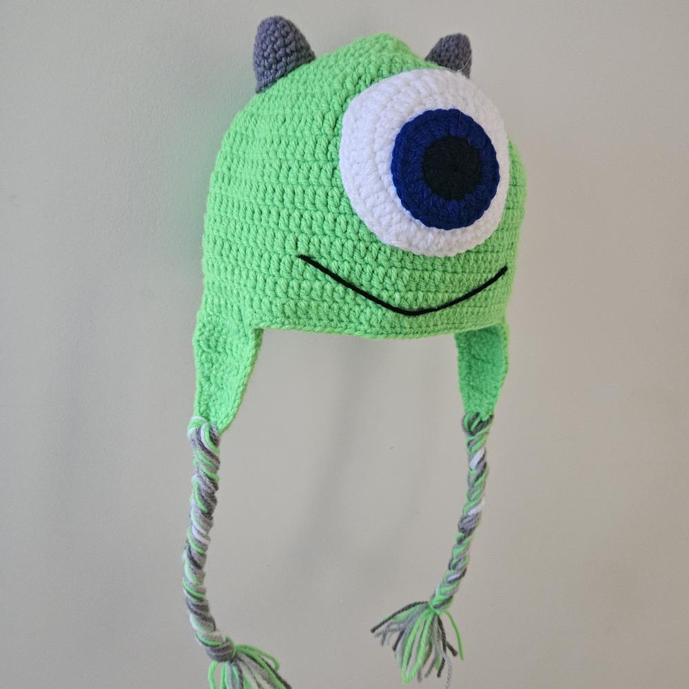 Toucas de crochê divertidas monstro sa