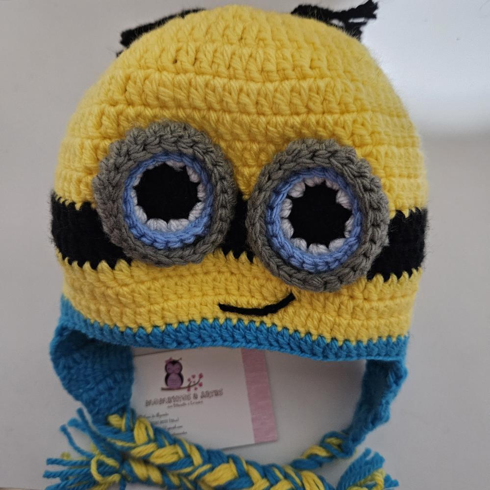 Toucas de crochê divertidas Minions
