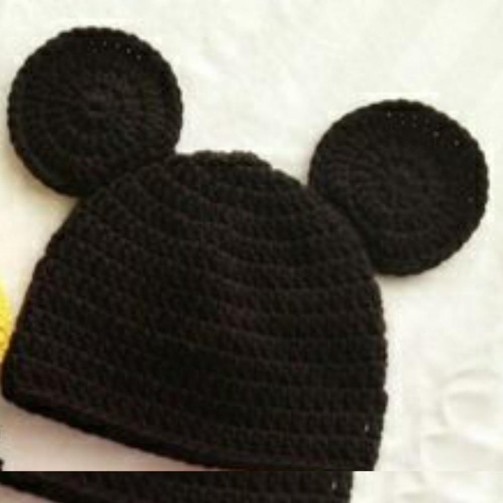 Toucas de crochê divertidas Mickey
