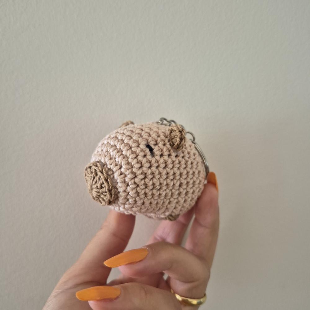 Lembrancinhas capivara amigurumi chaveirinhos