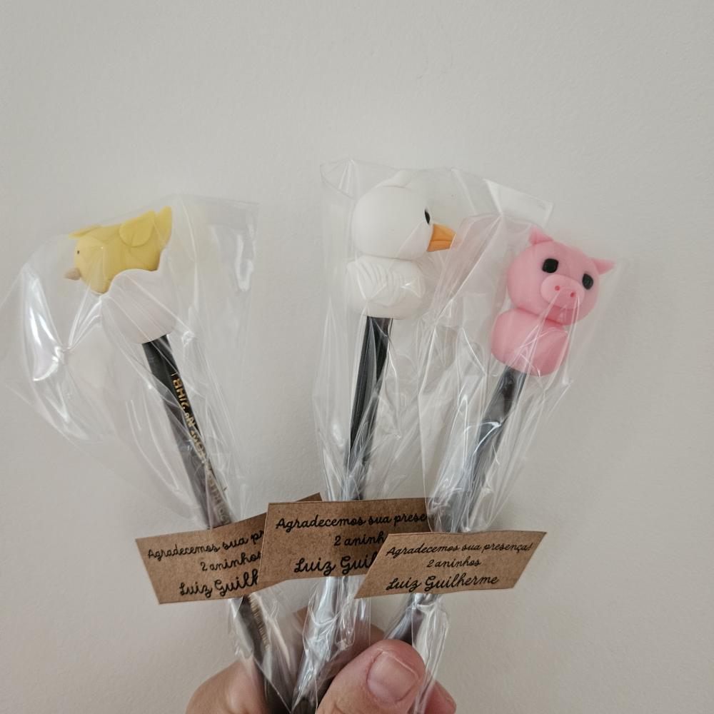 10 Lembrancinhas lapis decorados fazendinha