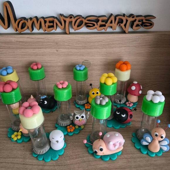 10 Lembrancinha de Aniversário Jardim Tubetes