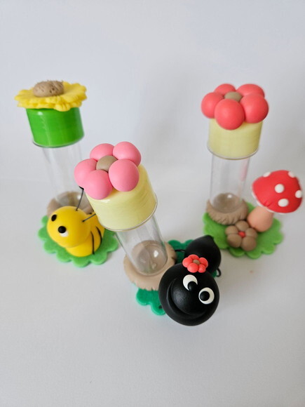 10 Lembrancinha de Aniversário Jardim Tubetes