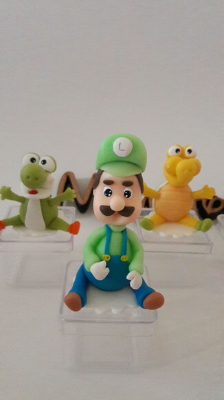 10 Lembrancinhas do Mario Bross Biscuit Caixinha
