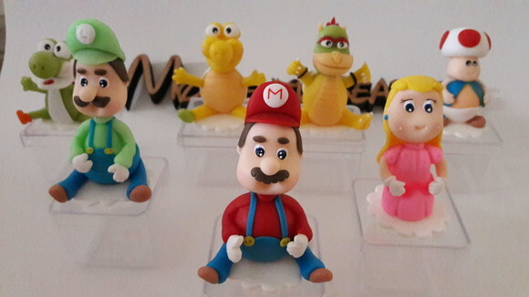 10 Lembrancinhas do Mario Bross Biscuit Caixinha