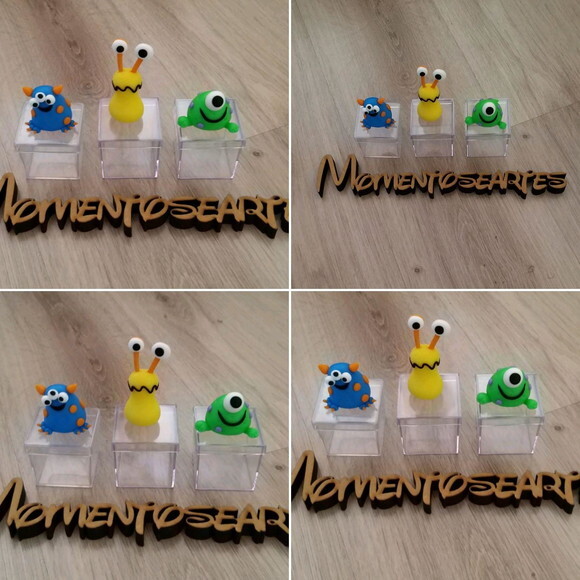 10 Lembrancinhas Monstrinhos Caixinhas