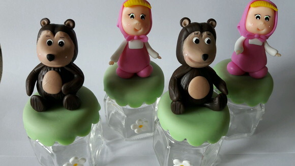 10 Potinho Lembrancinha Menina e o Urso