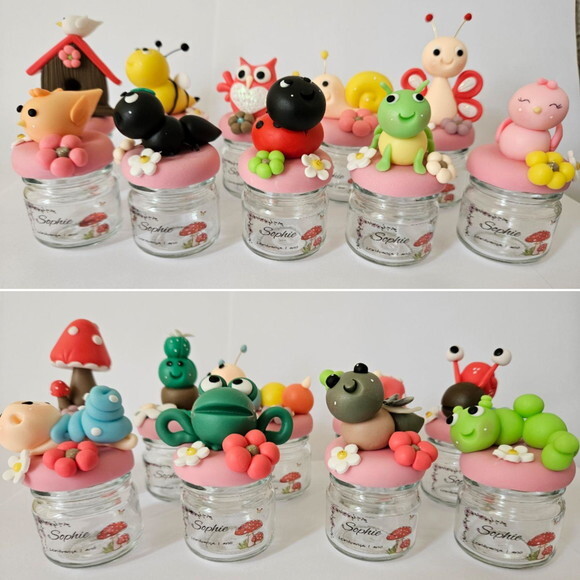 10 Potinhos de Vidro Jardim com Etiqueta Personalizada