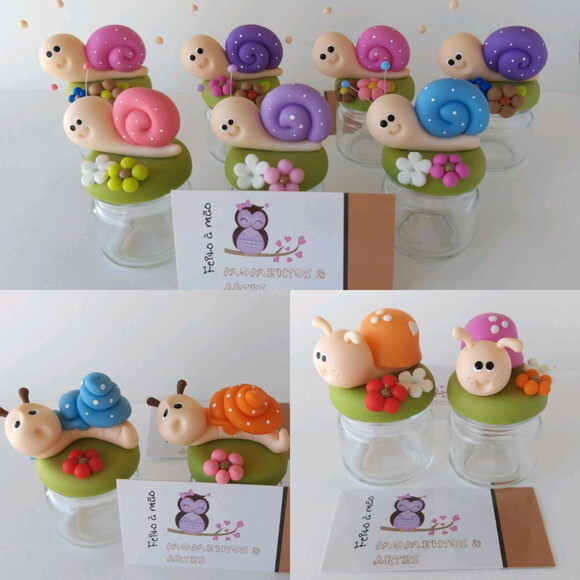 10 Potinhos de Vidro Lembrancinhas Jardim Encantado