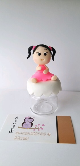 10 Potinhos de Vidro Lembrancinhas Menina