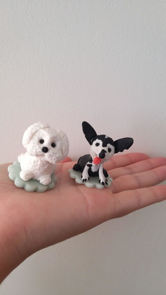 Aplique Cãozinho em Biscuit