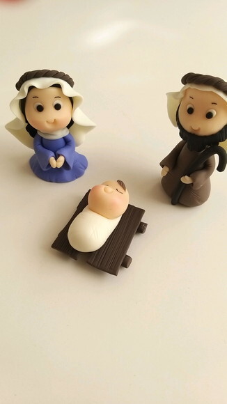 Aplique Para Presépio José, Maria E Bebê Jesus