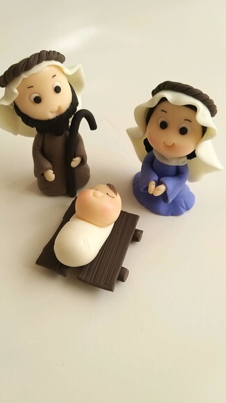Aplique Para Presépio José, Maria E Bebê Jesus
