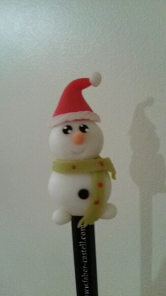 Lápis Boneco de Neve Lembrancinhas