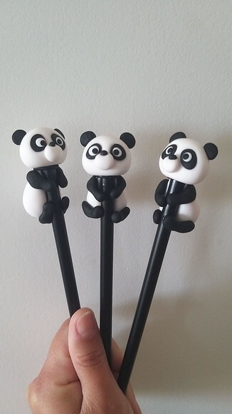 Lápis com Ponteira panda