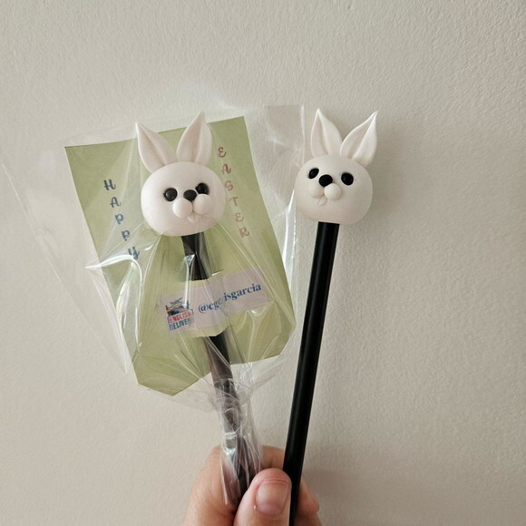 Lápis com Ponteiras coelho páscoa lembrancinhas