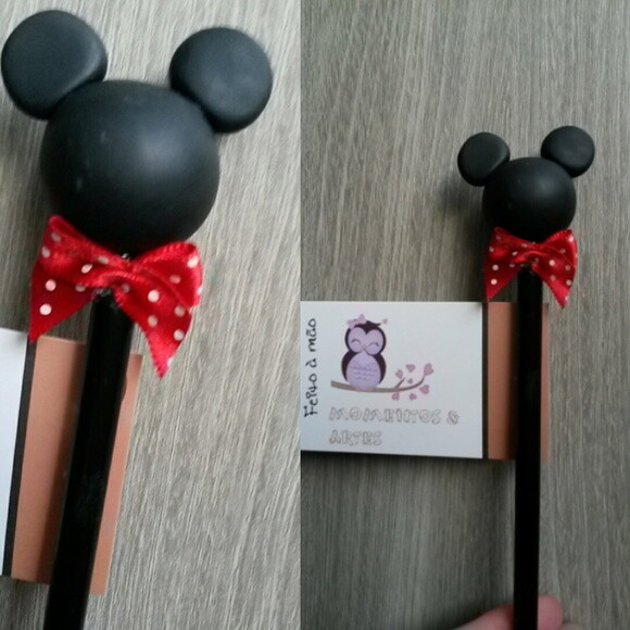 Lápis com Ponteiras Minie e Mickey Lembrancinhas