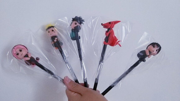 Lápis com Ponteiras Narutos