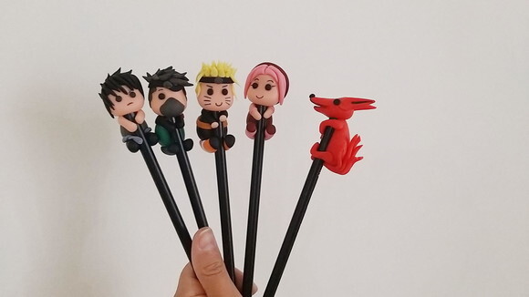 Lápis com Ponteiras Narutos
