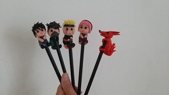 Lápis com Ponteiras Narutos