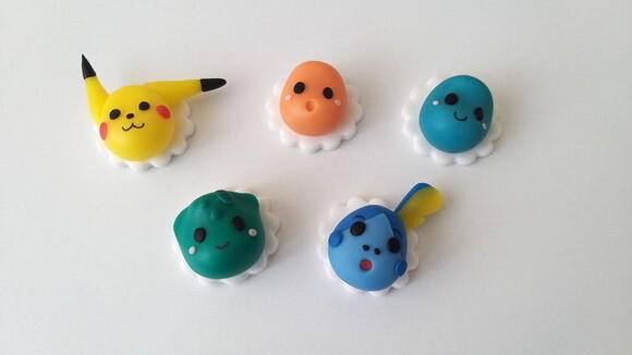 mini aplique pokemon biscuit