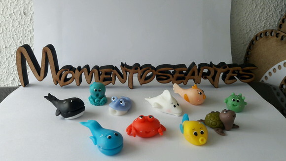 Mini Aplique Fundo do Mar Biscuit